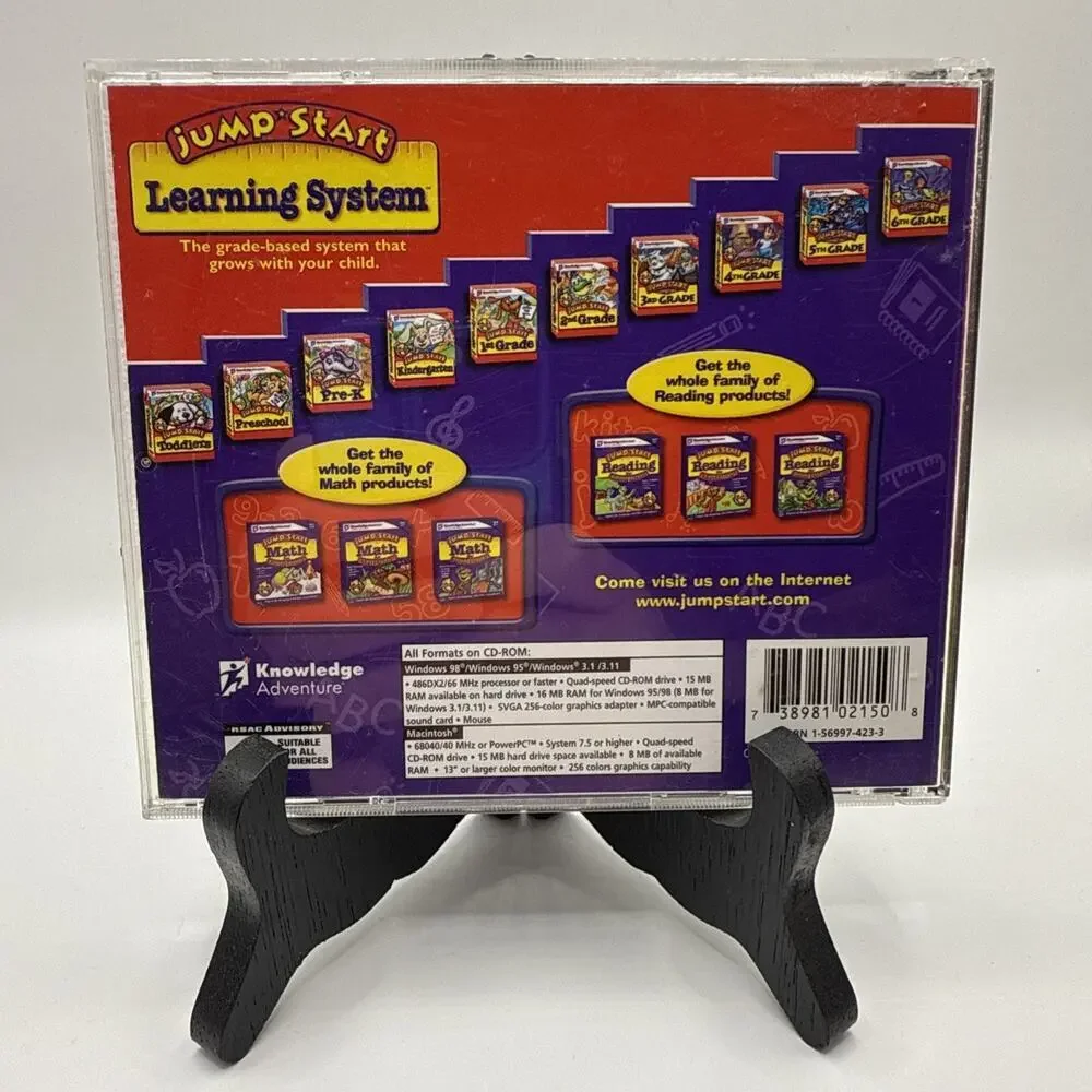 Jump Start Reading for First Graders CD-Rom Ages 5-7 Knowledge Adventure 1st W1 - Picture 2 of 4